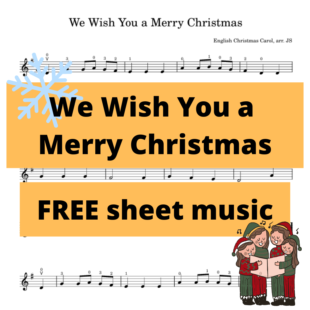 We Wish You a Merry Christmas - audio and FREE sheet music