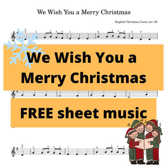 We Wish You a Merry Christmas - audio and FREE sheet music