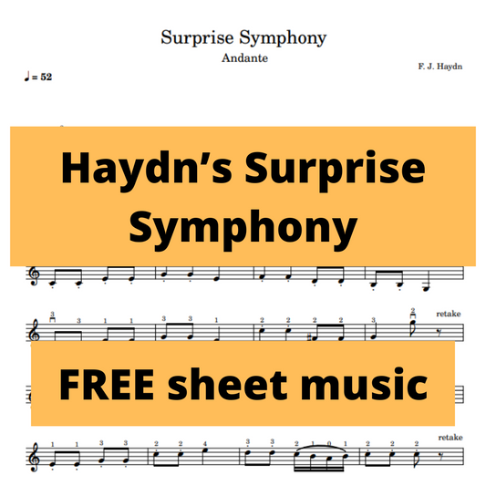 Haydn Surprise Symphony - FREE sheet music